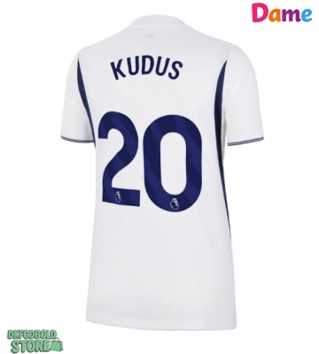 Tottenham Hotspur Mohammed Kudus #20 Replika Hjemmebanetrøje Dame 2026-27 Kortærmet